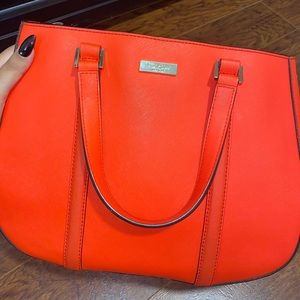Orange/red mix Kate spade purse